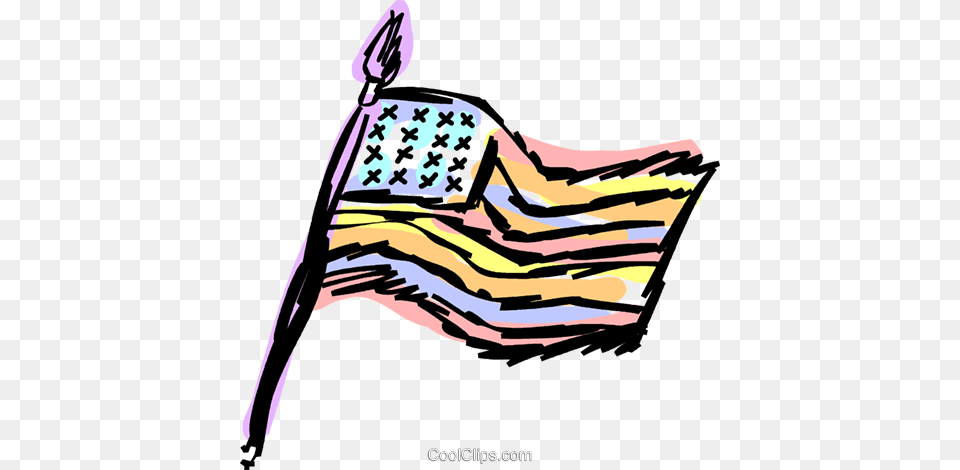 Usa Flag Royalty Vector Clip Art Illustration, American Flag Png