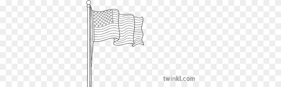 Usa Flag Sketch, American Flag, Home Decor, Linen Free Png Download