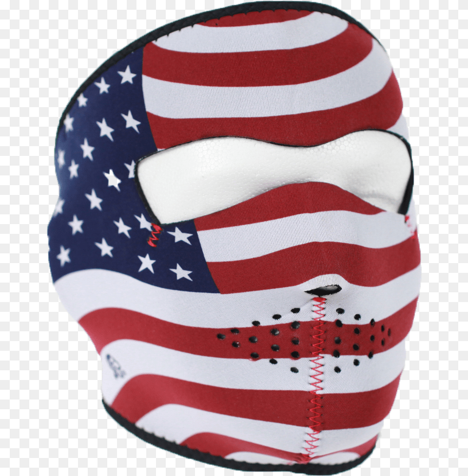 Usa Flag Stars And Stripes Neoprene Full Face Mask Face Mask Usa Flag Stars Amp Stripes Neoprene Mask, American Flag, Helmet, Cap, Clothing Png