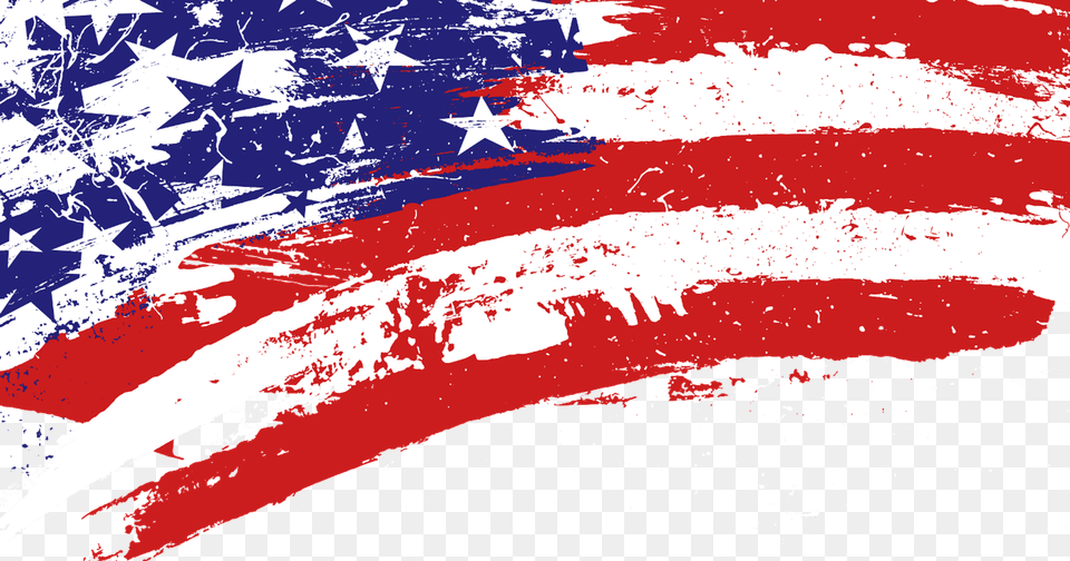 Usa Flag Wallpaper Red White Blue Paint Splatter, American Flag Free Png Download