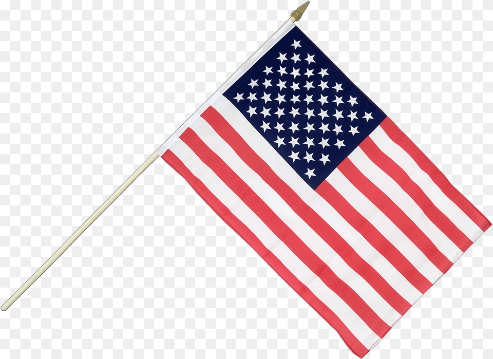 Usa Flag Waving Hand Held Flag, American Flag Free Png Download