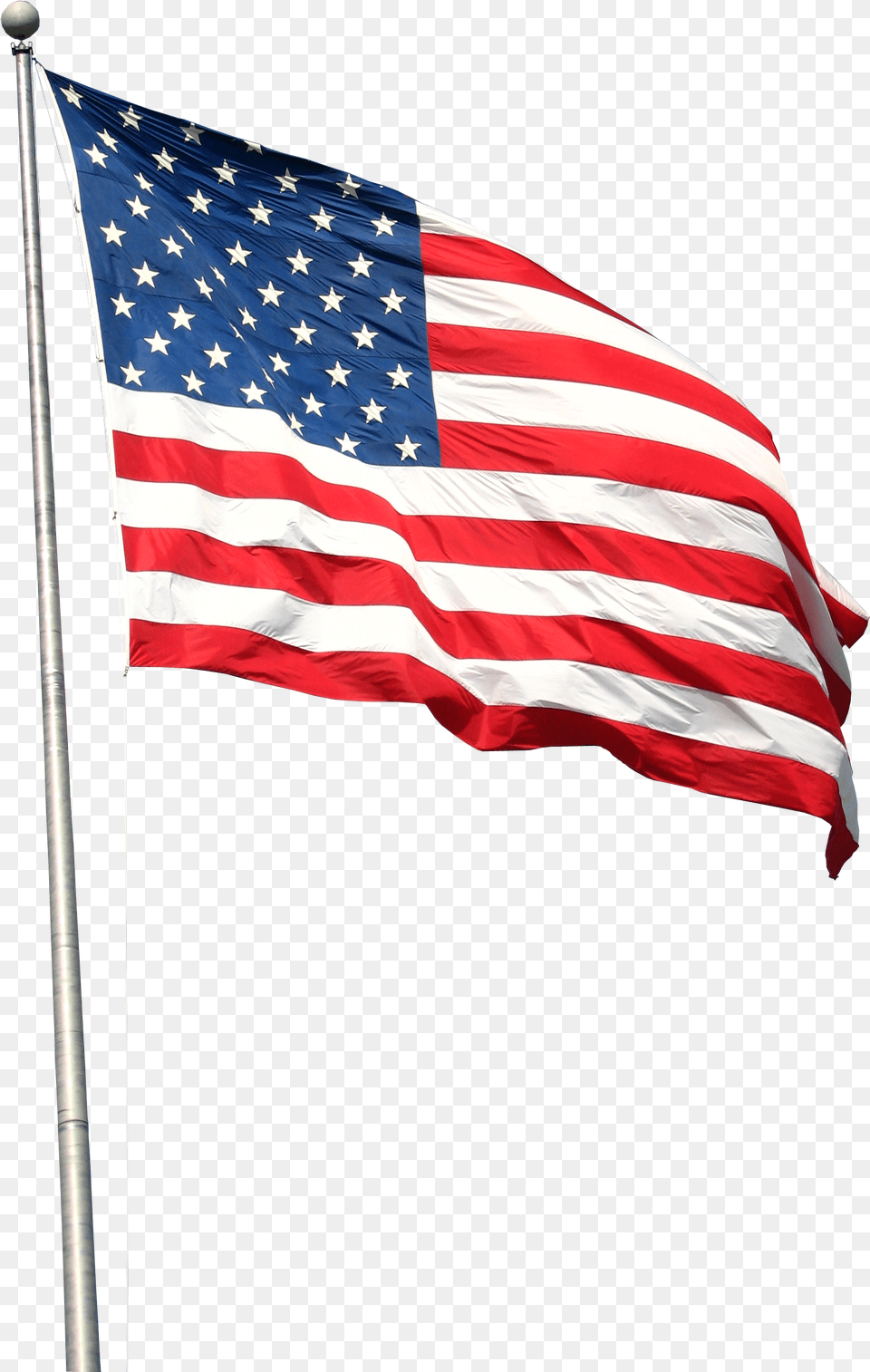 Usa Flag With Transparent Background American Flag On Pole, American Flag Free Png Download