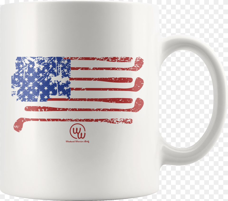 Usa Golf Flag Mug Beer Stein, Cup, Beverage, Coffee, Coffee Cup Png Image