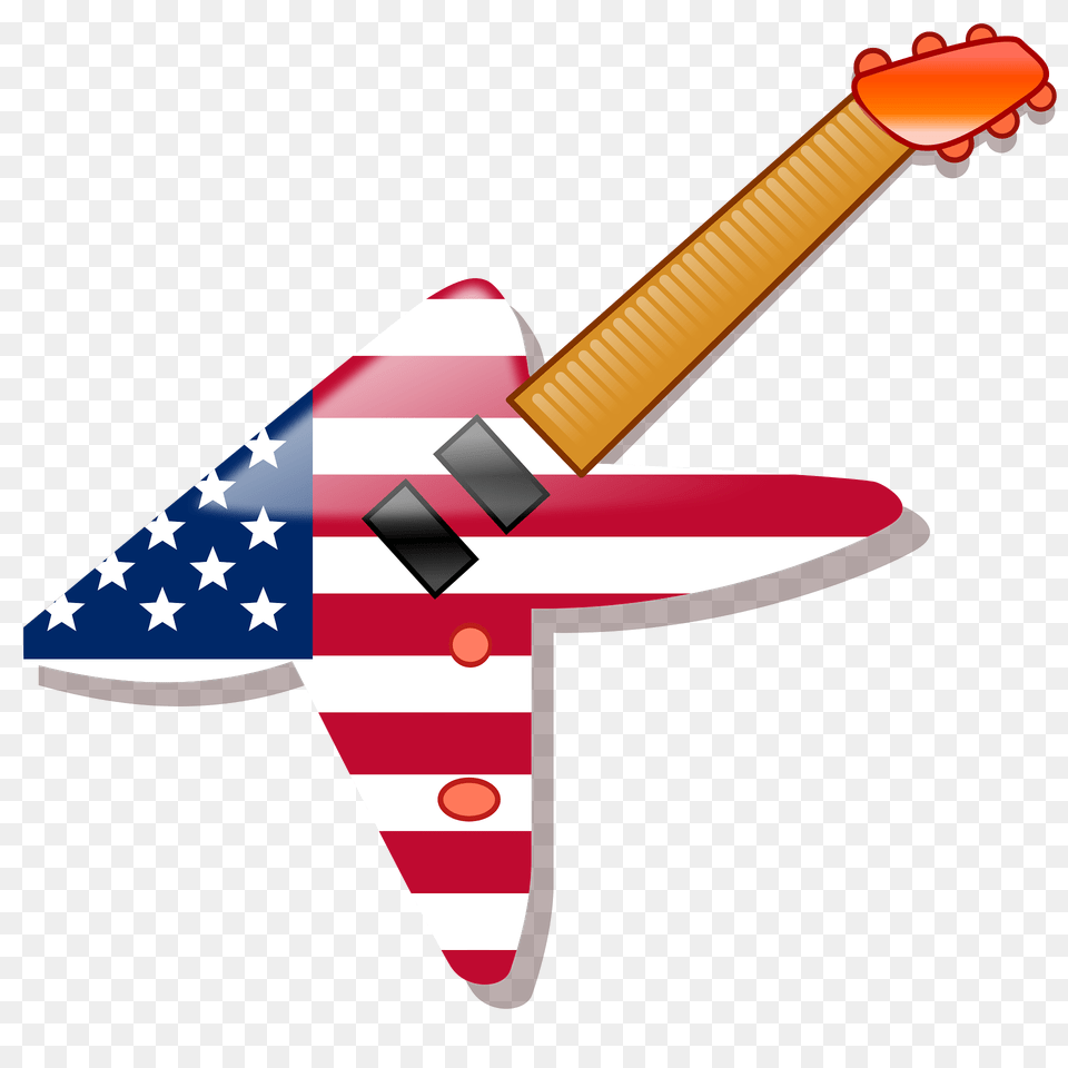 Usa Guitar Icon Clipart, Musical Instrument, Dynamite, Weapon Free Png Download