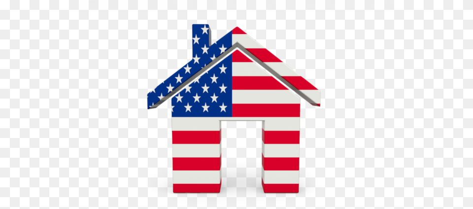 Usa House Icon, Flag, American Flag Free Png