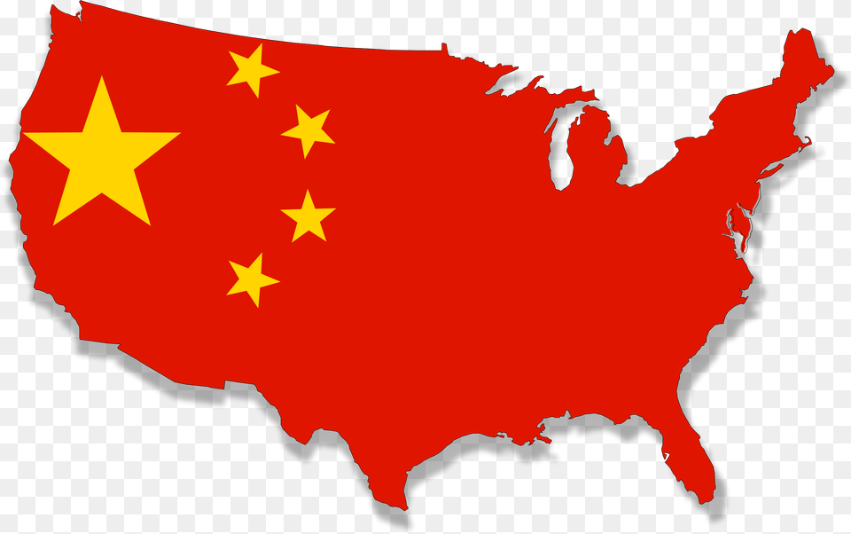 Usa In About 30yrs Flag Map Clip Arts China Flag Vector, Leaf, Plant, Adult, Female Free Transparent Png