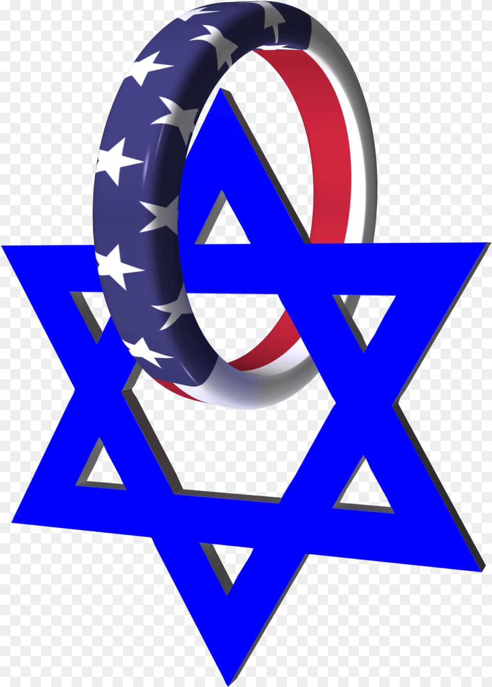 Usa Israel Ring Star Clipart Download Star Of David Icon, Star Symbol, Symbol Png Image