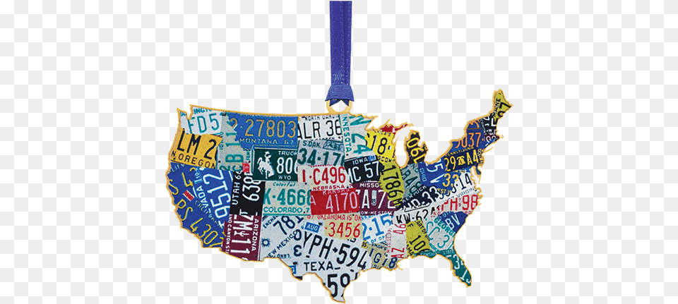 Usa License Plate Map Illustration, License Plate, Transportation, Vehicle, Accessories Free Png