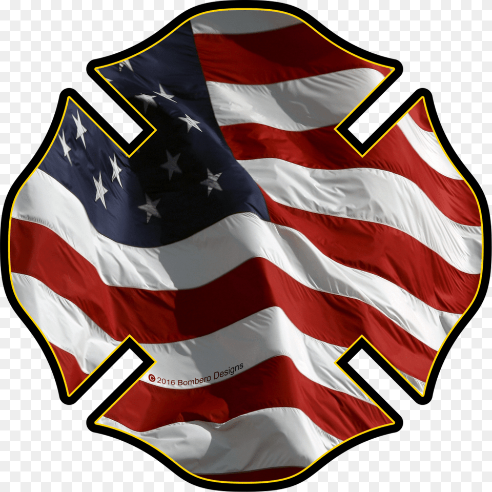 Usa Maltese Cross Sticker American Flag In Power Point, American Flag Png Image