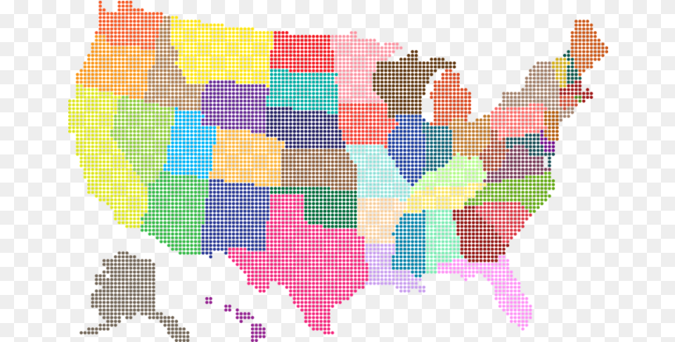 Usa Map 4 Cs United States Map Dots, Art, Graphics, Pattern, Baby Png