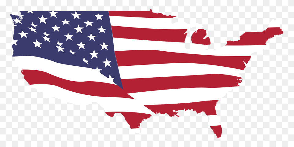 Usa Map Flag Clipart, American Flag, Person Free Png