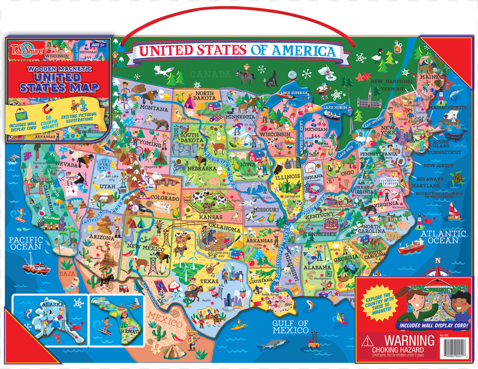 Usa Map Magnetic Puzzle, Chart, Plot, Person Free Transparent Png