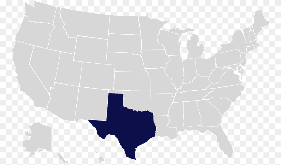 Usa Map With Texas In Blue State 2017 Property Tax By State, Plot, Chart, Atlas, Diagram Free Png