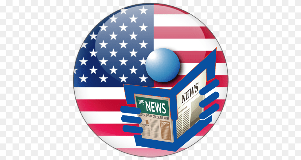 Usa News Transparent Usa Flag Round, American Flag Free Png