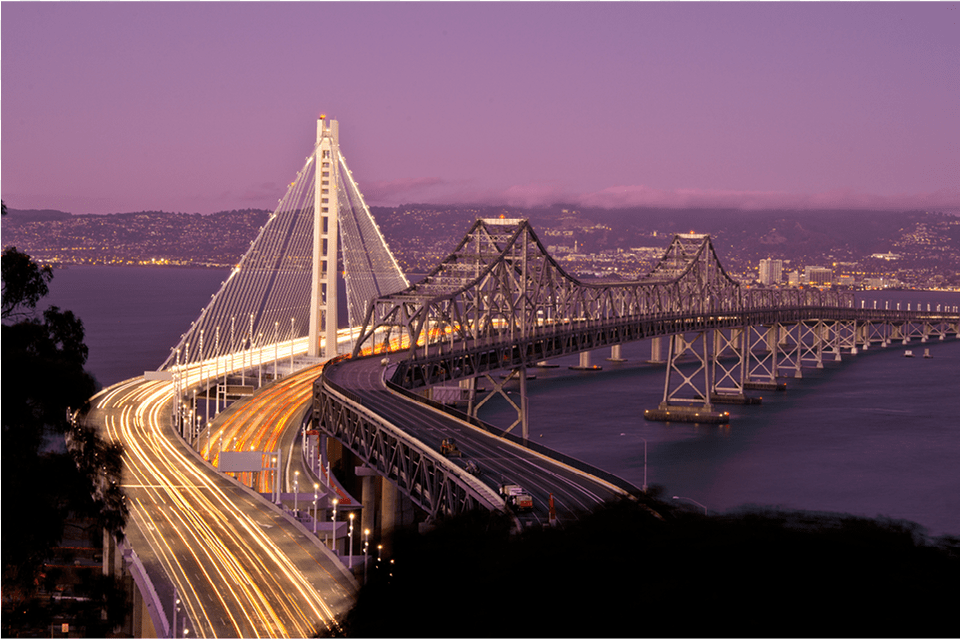 Usa Oakland Bay Bridge San Francisco Mumbai Nariman Point, Road, Freeway, Urban, City Free Png Download