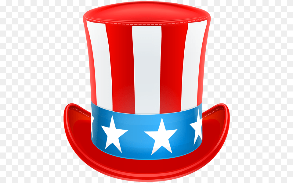 Usa Patriotic Hat Clip Art Of July, Clothing, Food, Ketchup, Cowboy Hat Png Image