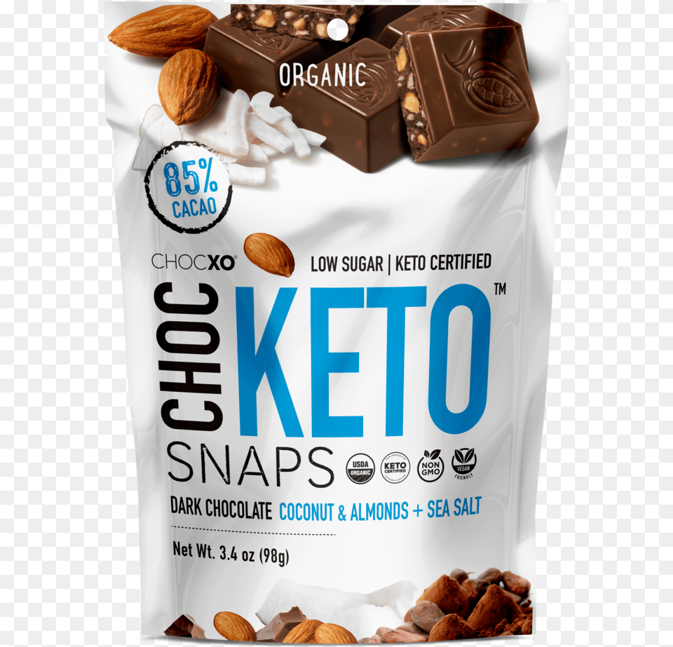 Usa Retail Chocketo Front Chocxo Keto, Almond, Food, Grain, Produce Free Transparent Png