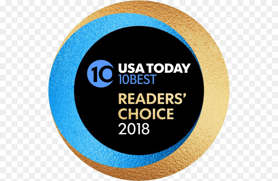 Usa Today Readers Choice Usa Today, Gold, Logo, Advertisement, Disk Free Transparent Png