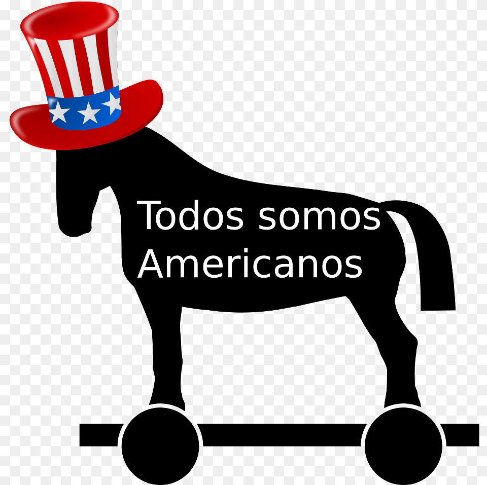Usa Trojan Horse Todos Somos Americanos, Clothing, Hat, Animal, Canine Free Png