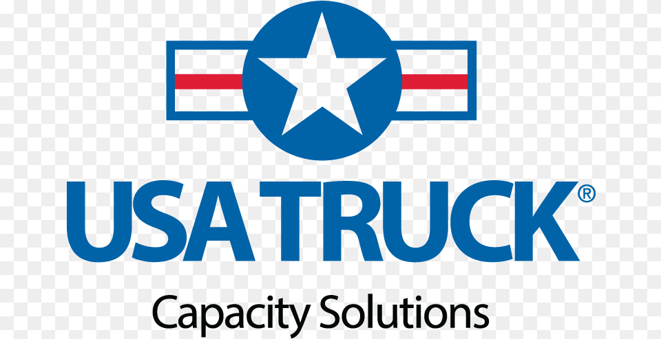 Usa Truck Capacity Solutions Vertical Logo Usa Truck Logo, Star Symbol, Symbol Free Transparent Png