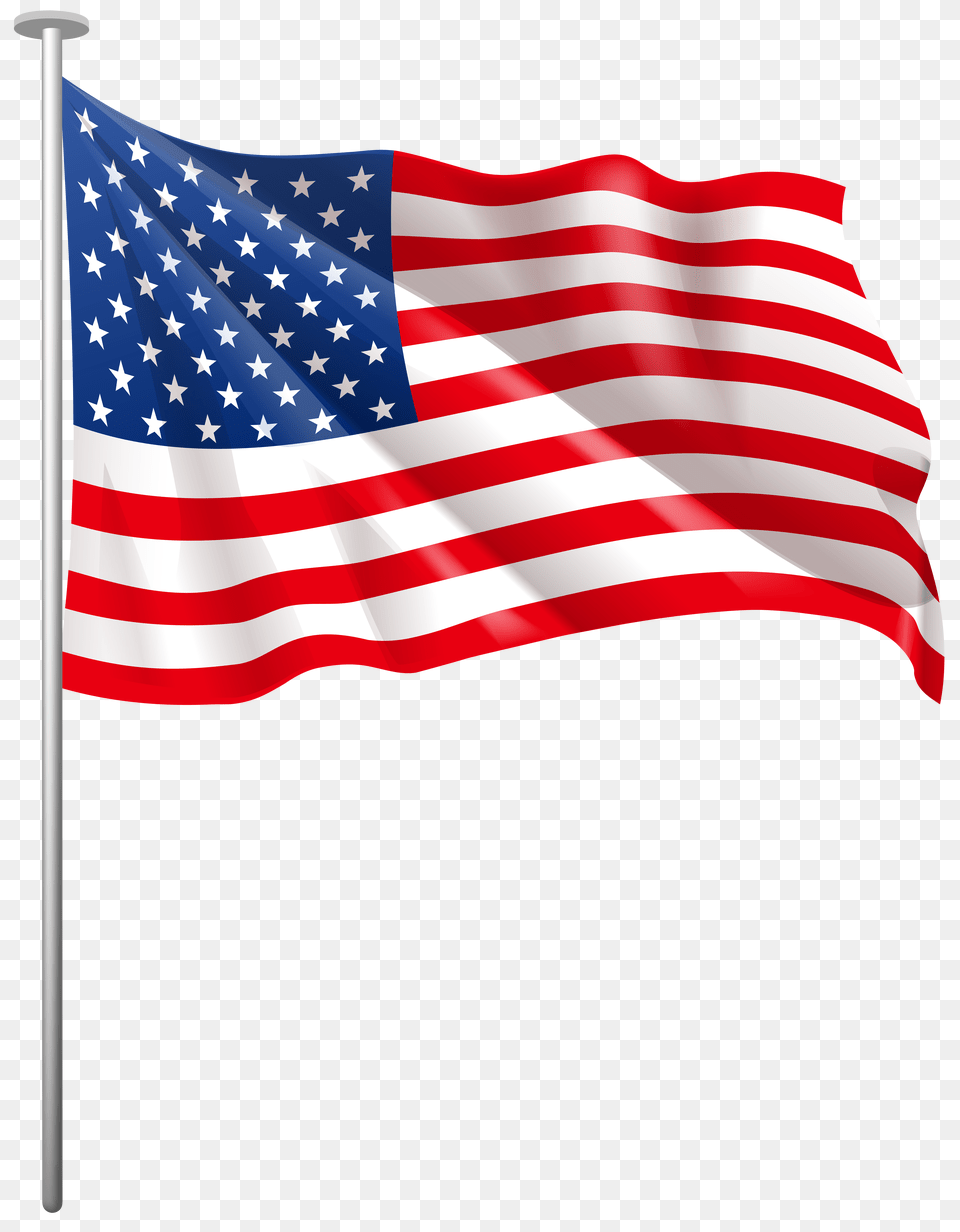 Usa Waving Flag Clip Art, American Flag Free Png Download