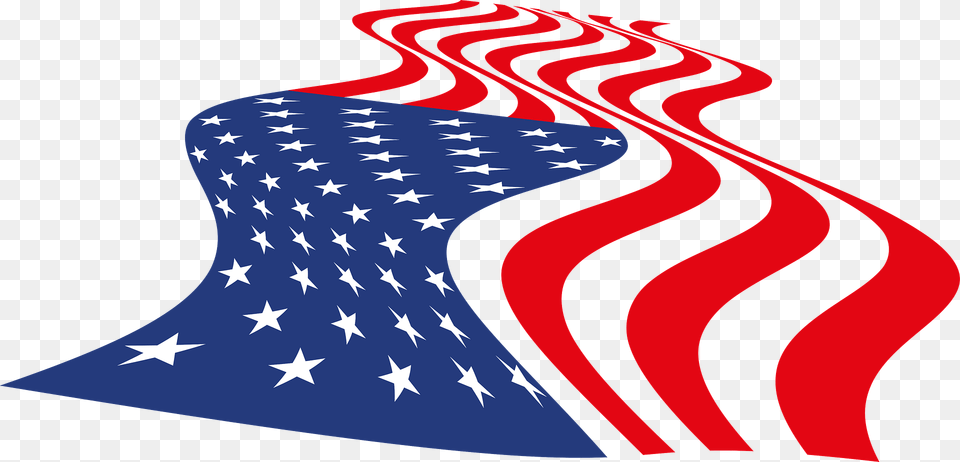 Usa Wavy Flag Clipart, American Flag Free Png
