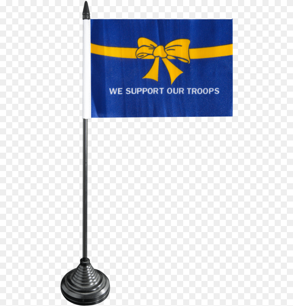 Usa We Support Our Troops Table Flag Yellow Ribbon Free Transparent Png