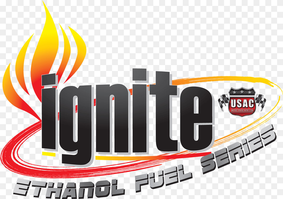 Usac Ford Focus Ignite Midget Car Series United States Ignite Racing Fuel Logo, Art, Graphics, Emblem, Symbol Free Transparent Png