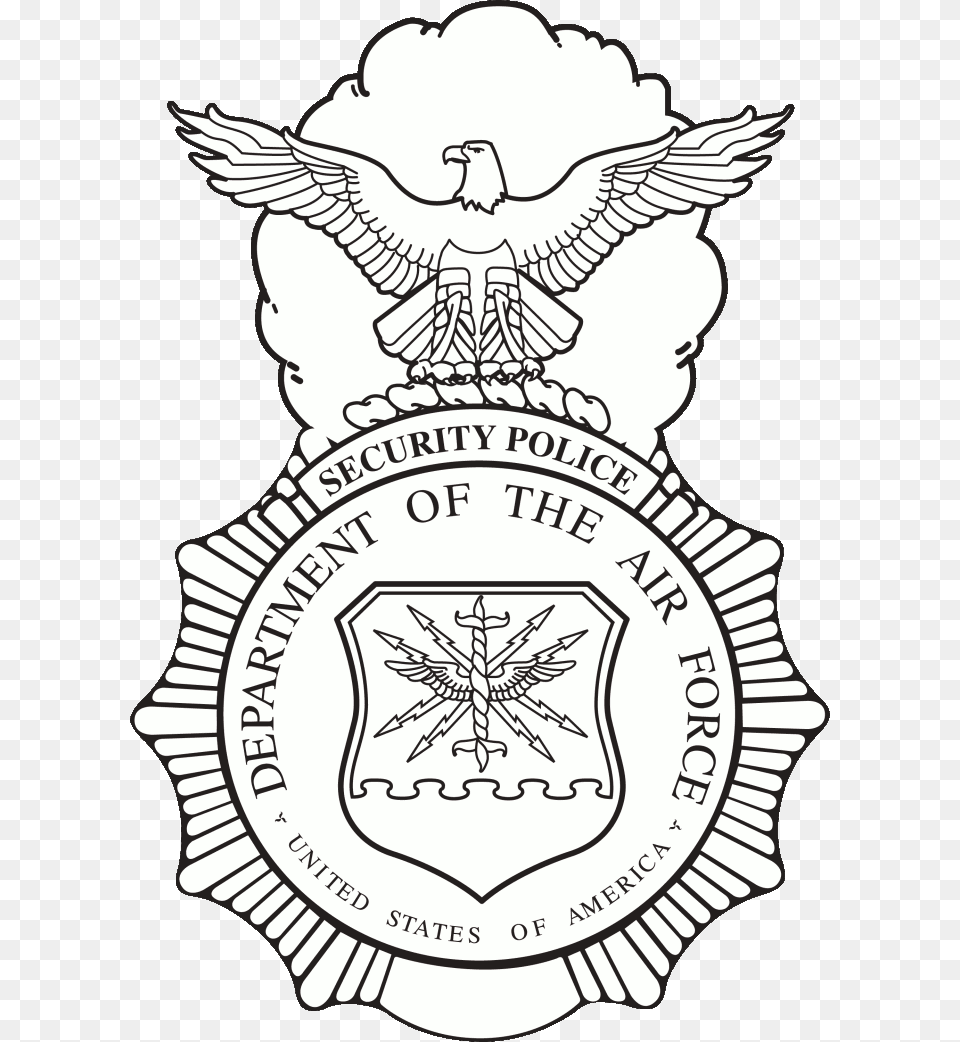 Usaf Security Forces Badge Us Air Force Security Forces Badge, Logo, Symbol, Emblem, Baby Free Png Download