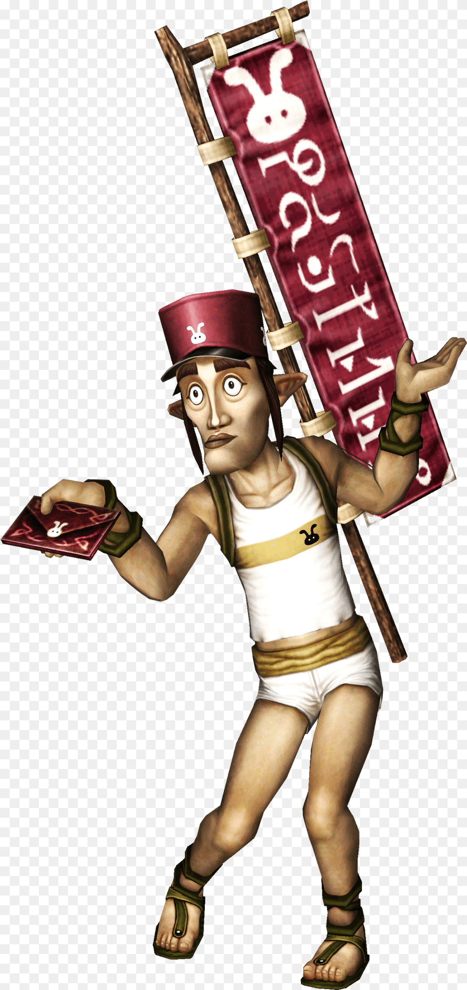 Usain Bolt Has Got Nothing On This Guy Zelda Weird Characters, Person, Clothing, Costume, Girl Free Png