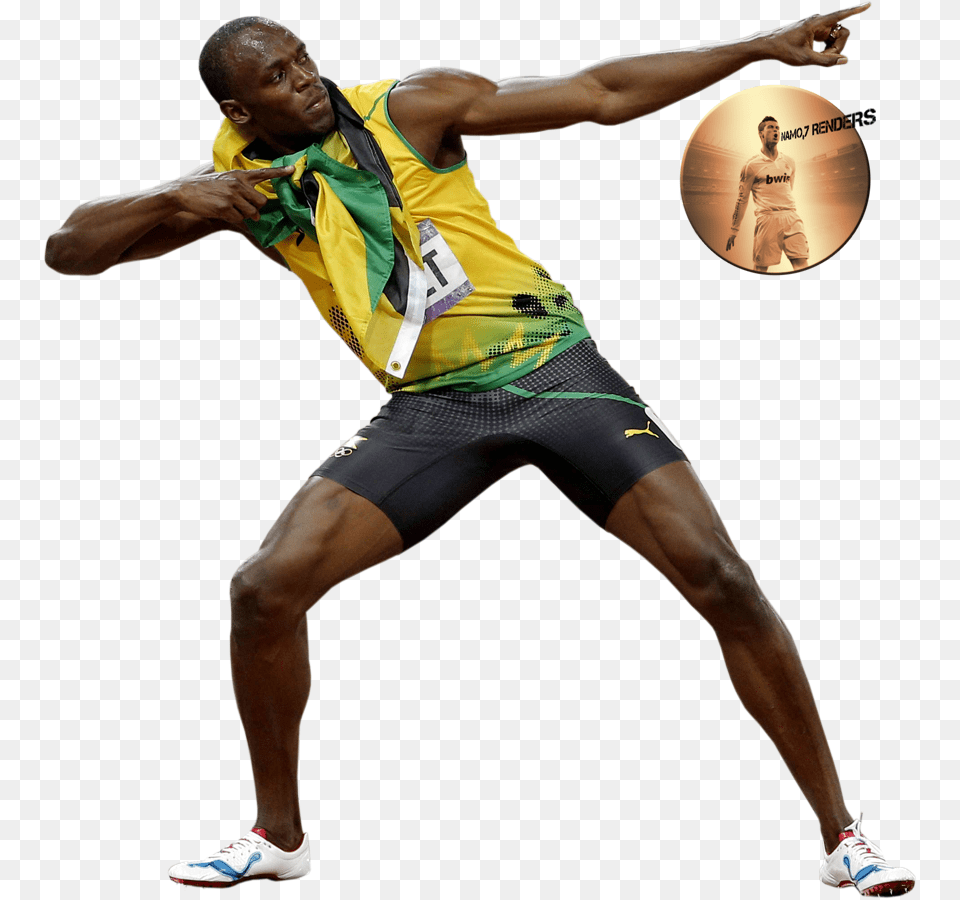 Usain Bolt Photo Discus Throw, Adult, Clothing, Male, Man Free Transparent Png