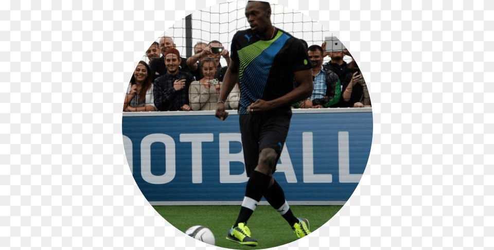 Usain Bolt Plays Football In Dortmund Usain Bolt Play Football, Ball, Soccer, Sport, Soccer Ball Png Image