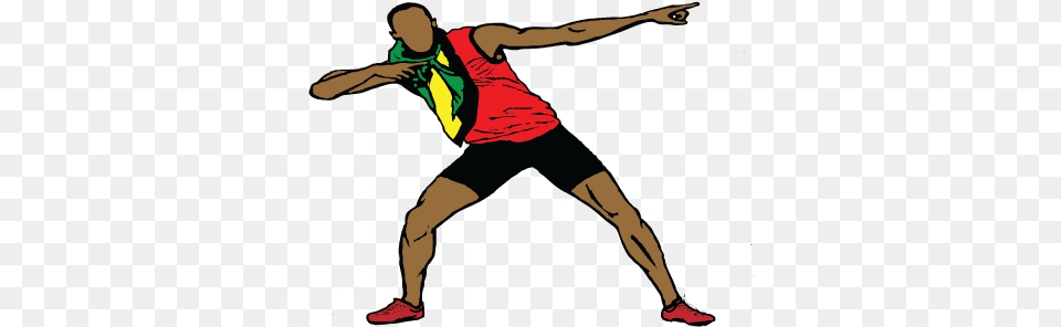 Usain Bolt Shot Put, Person, Clothing, Shorts, Fitness Png Image