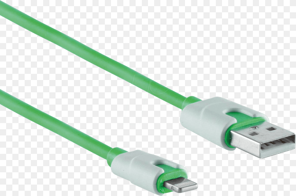 Usb A Connector To Lightning Connector Green 2 M Usb Cable, Blade, Dagger, Knife, Weapon Free Transparent Png