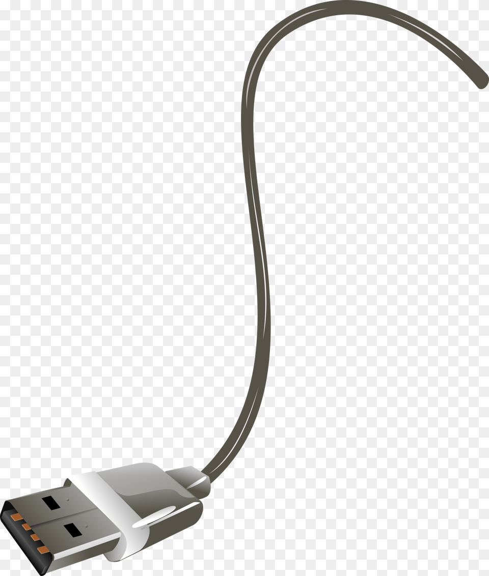 Usb Cord Transparent Usb Cord Usb Cable Clipart, Adapter, Electronics, Hardware, Computer Hardware Free Png