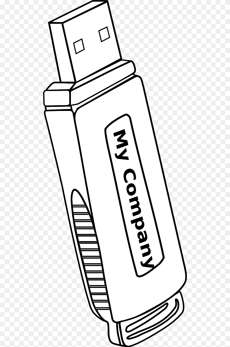 Usb Flash Drive 3 Pendrive Clipart Black And White, Computer Hardware, Electronics, Hardware Png