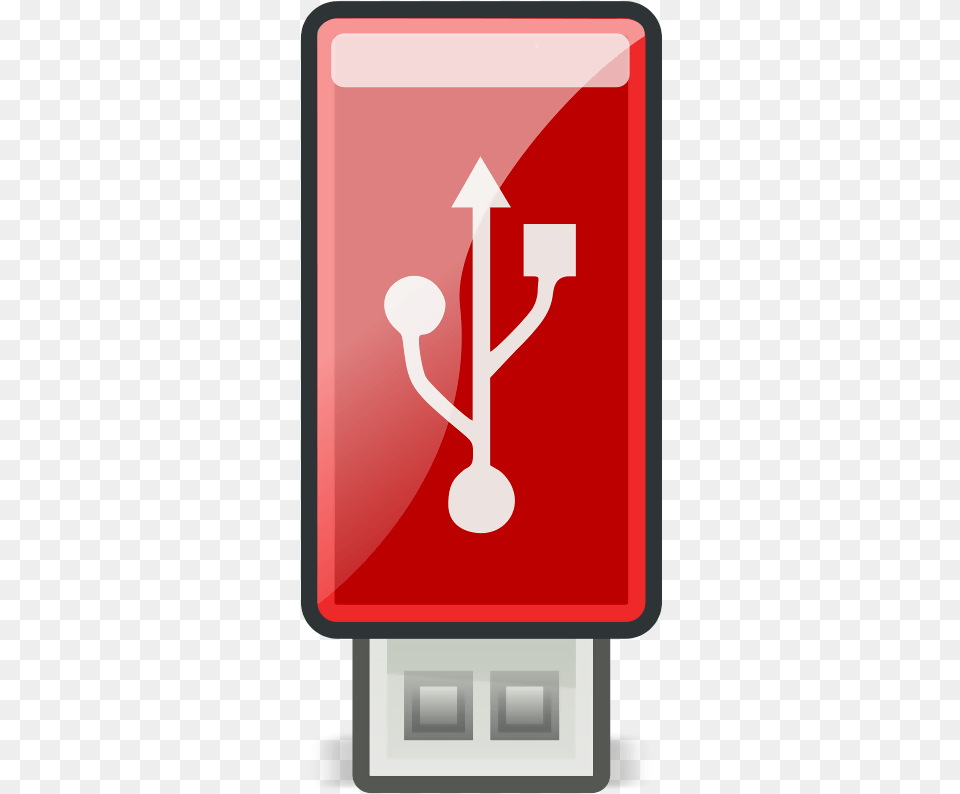 Usb Red Tango Style Red Usb Icon, Electronics, Hardware, Sign, Symbol Free Transparent Png