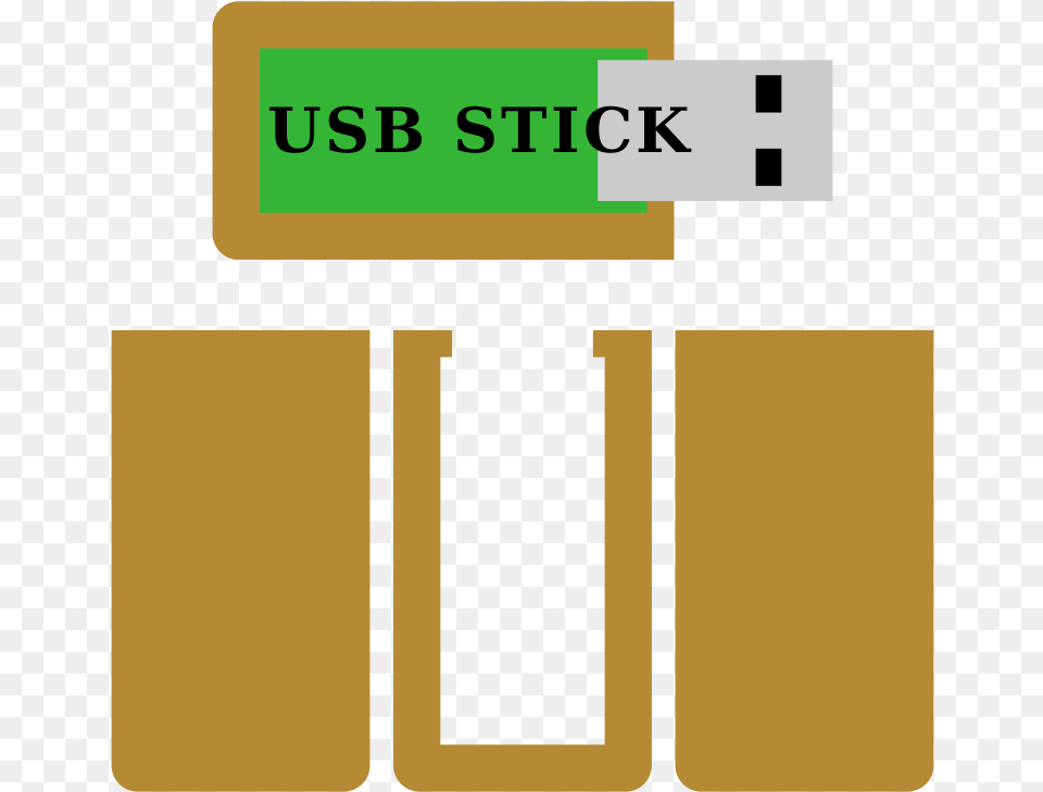Usb Stick Original Size For Own Wooden Casing Usb Flash Drive, Text Png