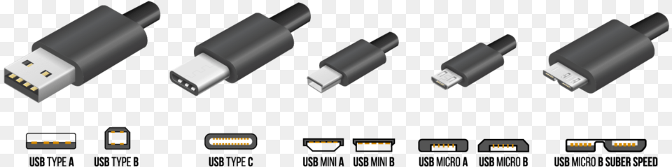 Usb Types, Adapter, Cable, Electronics Png Image
