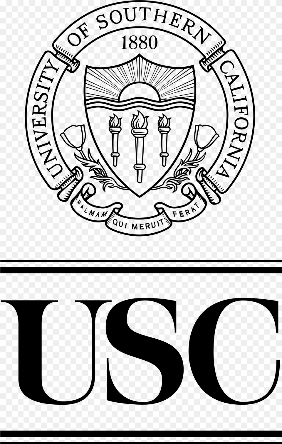 Usc Logo Transparent Usc Keck School Of Medicine Logo, Gray Png
