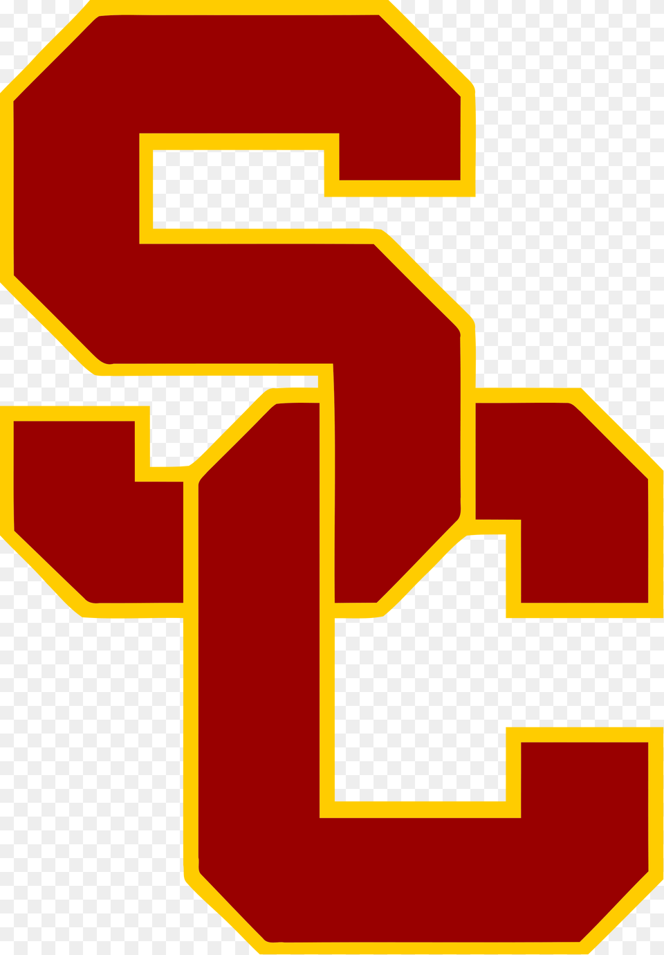 Usc Logo Usc Trojans, Number, Symbol, Text, First Aid Png Image