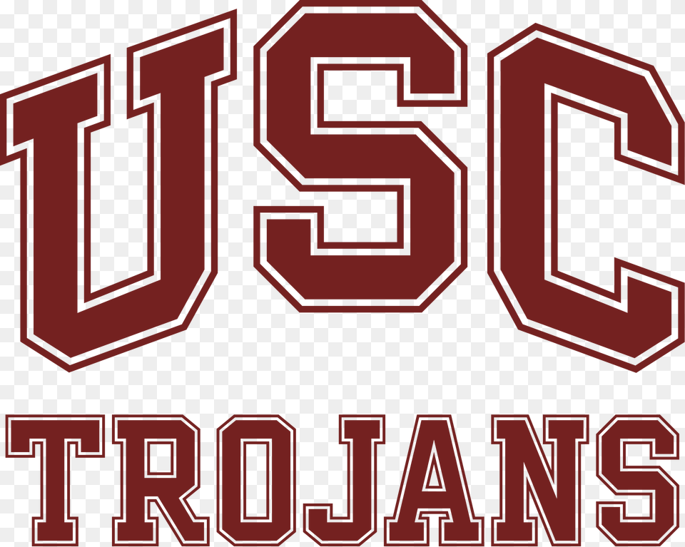 Usc Trojans Logo, Text, Scoreboard Png Image