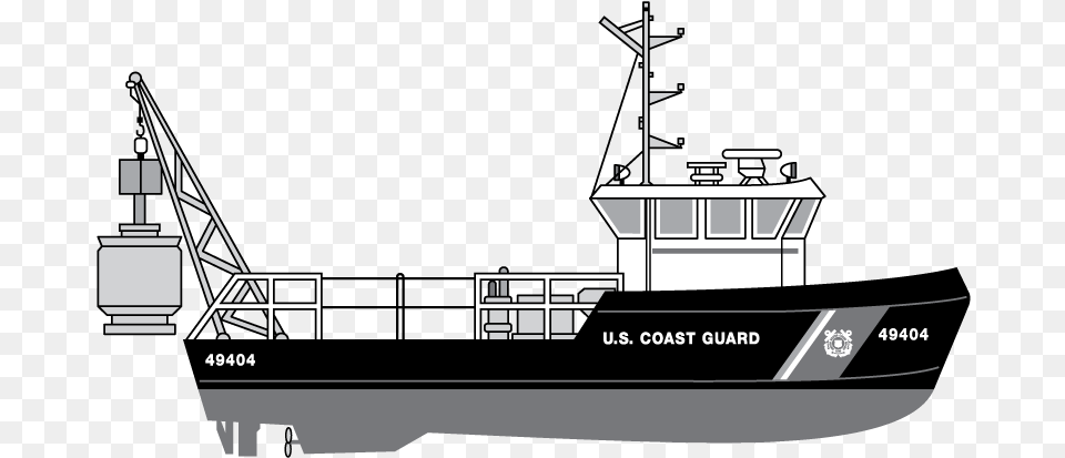 Uscg 49 Busc Feeder Ship, Transportation, Vehicle, Watercraft, Barge Free Png