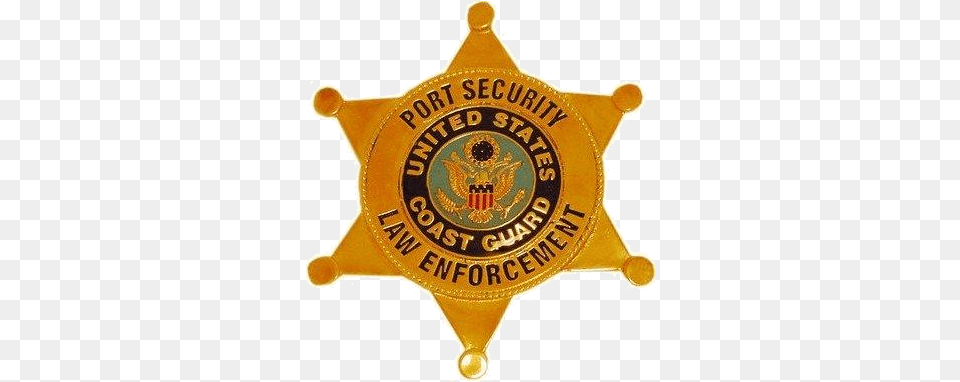 Uscg Port Security Law Enforcement Badge Us Coast Guard Badge, Logo, Symbol Free Png Download