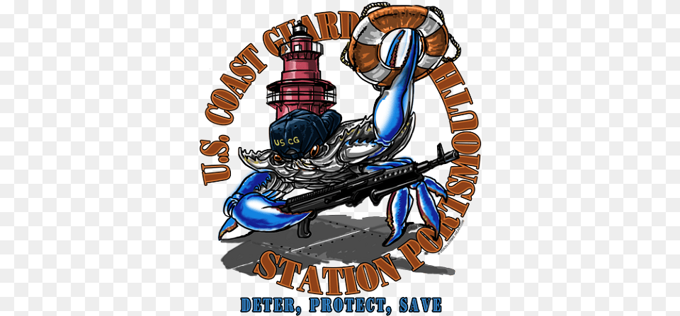 Uscg Station Portsmouth Chesapeake Bay Us Coast Guard Art T Shirts, Gun, Weapon Png