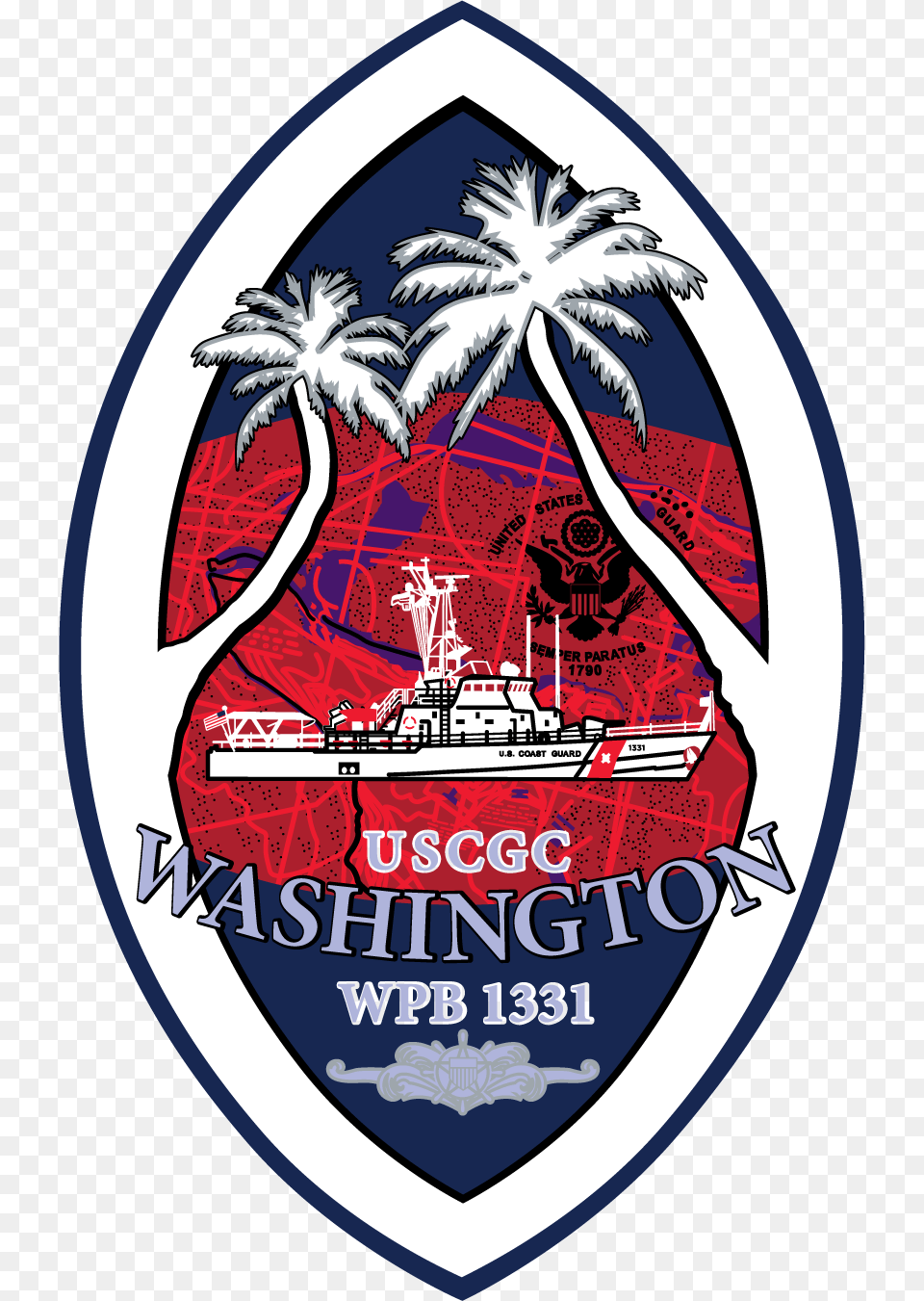 Uscg Washington Wpb Cgc Washington, Logo, Emblem, Symbol, Badge Free Png Download