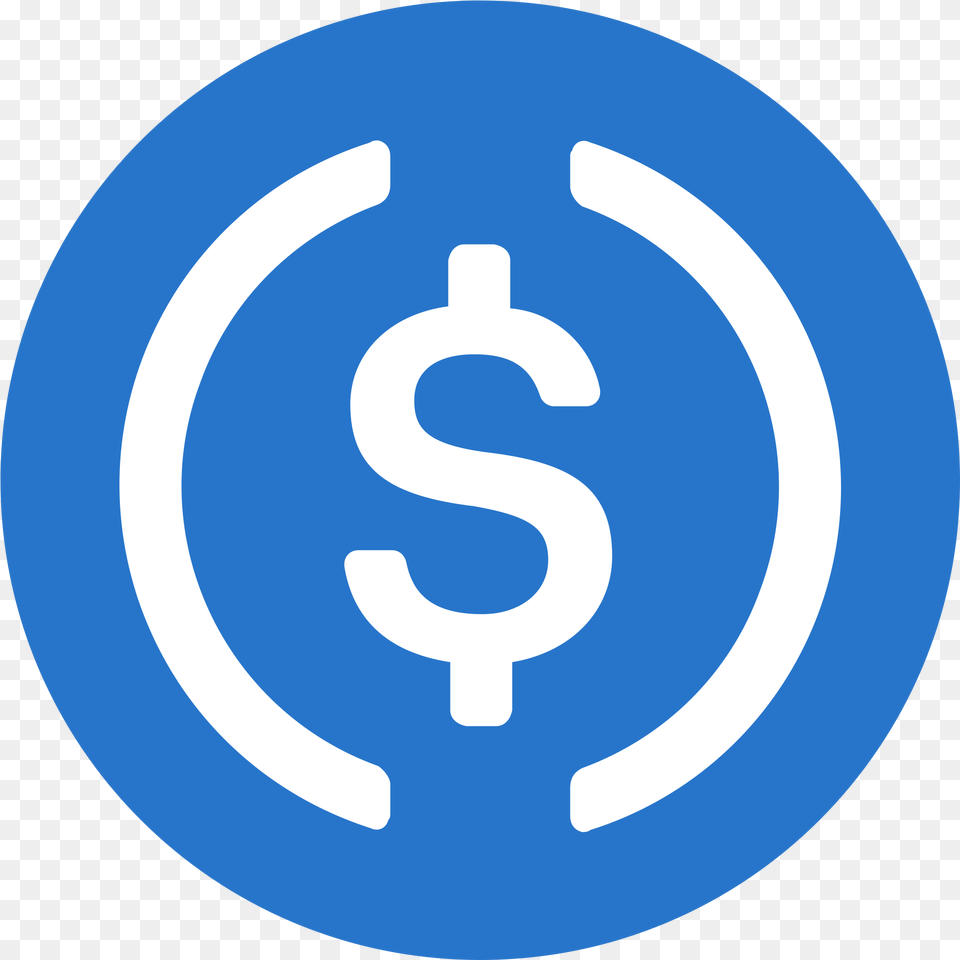 Usd Coin Logo Park, Light, Sign, Symbol, Disk Free Transparent Png