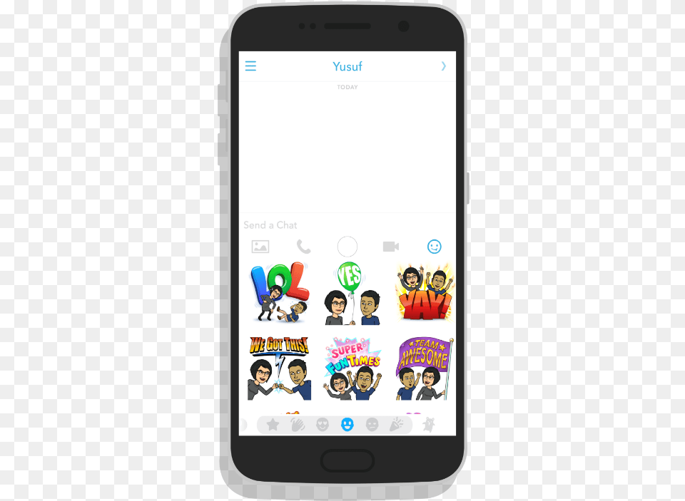 Use Friendmoji When Private Messaging Someone On Snapchat Iphone, Electronics, Mobile Phone, Phone, Person Png