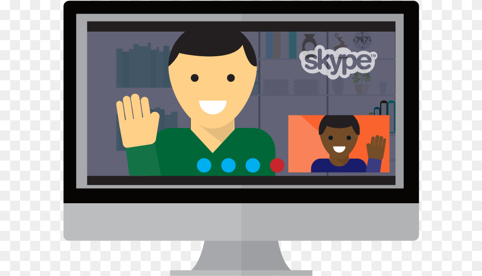 Use New Screen Blur Feature On Skype Skype Call Illustration, Hardware, Computer Hardware, Electronics, Monitor Free Transparent Png
