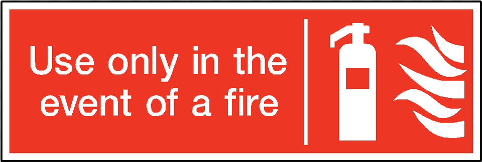 Use Only In The Event Of Fire Safety Sticker Coquelicot, Logo, Text Png